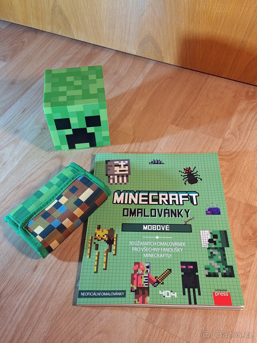 Minecraft lampička, peněženka, omalovánky - 7