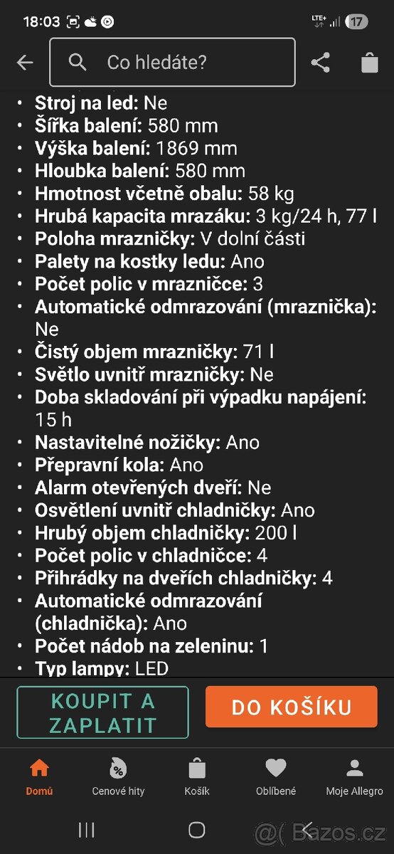 Lednice s mrazákem RK4182PS4 Gorenje 180x55x55 cm - 7