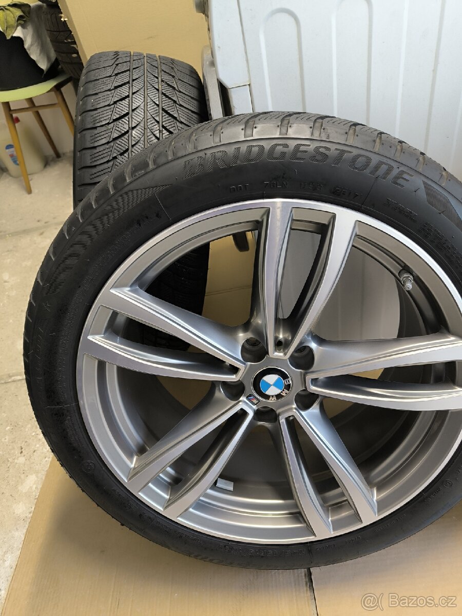 Alu kola BMW 6 5x112 r19 Originál, M paket, zimní pneu - 7