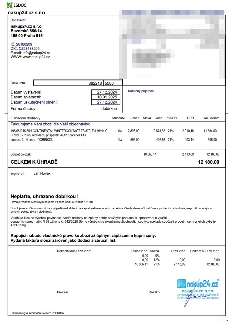 Zánovní gumy 195/55 R15 CONTINENTAL TS870, disky 5x100 6Jx15 - 7