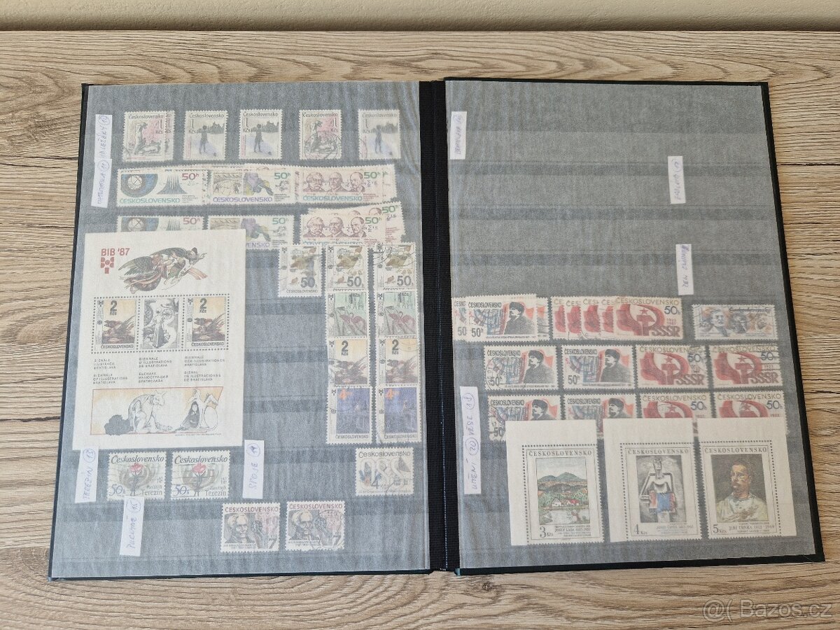 Poštovní známky ČSR v albu. - 7