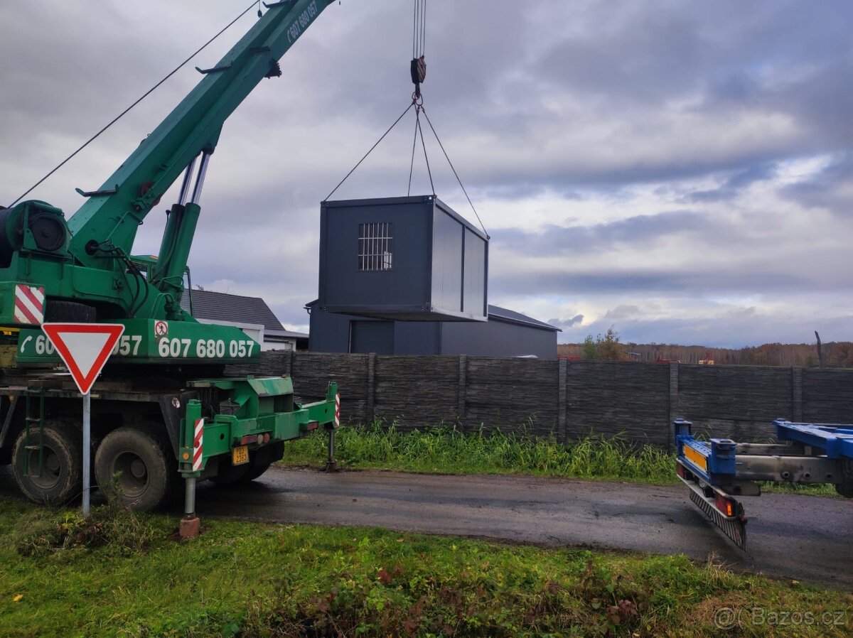 Stavební buňka 6×3 m s tepelnou izolací a elektroinstalací - 7