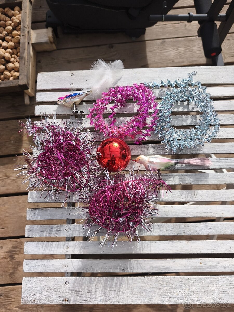 Vánoční ptáčci,špička,řetězy - 7