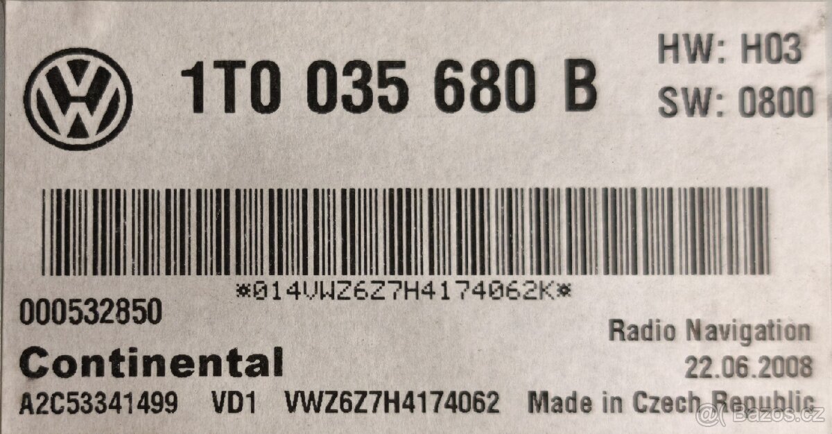 VW RNS510 1T0035680B aktualizované. - 7