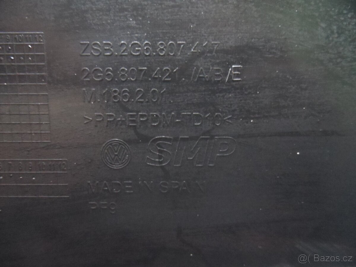 Zadní naraznik vw polo,2G6807421 - 7