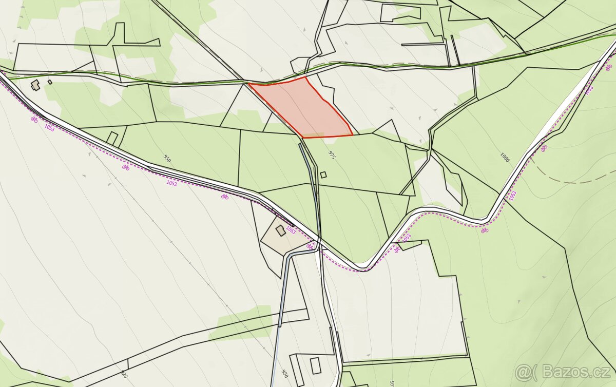 Pozemek na tinyhouse Borová Lada 8894m2 levně - 7