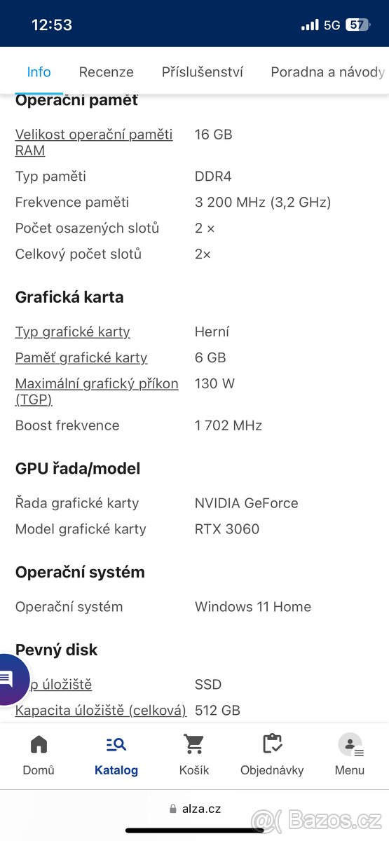 Notebook Lenovo legion 5 - 7