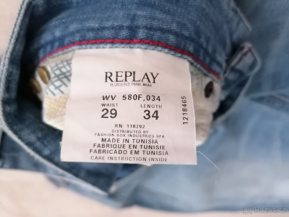 Dámské džíny zn. Replay vel. 29/34 - 7