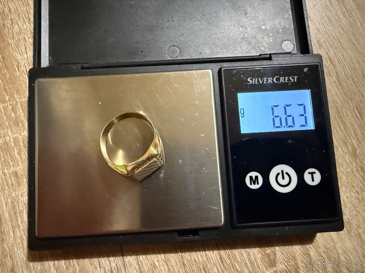 Panský zlatý prsten 6,63g 585/1000 - 7