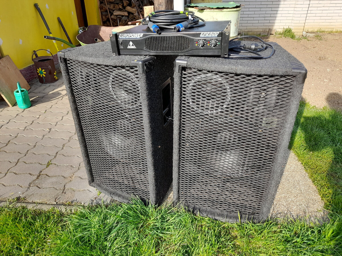 Pasivní reprobedny Ac Akustika + zesilovač BEHRINGER EP 2500 - 7
