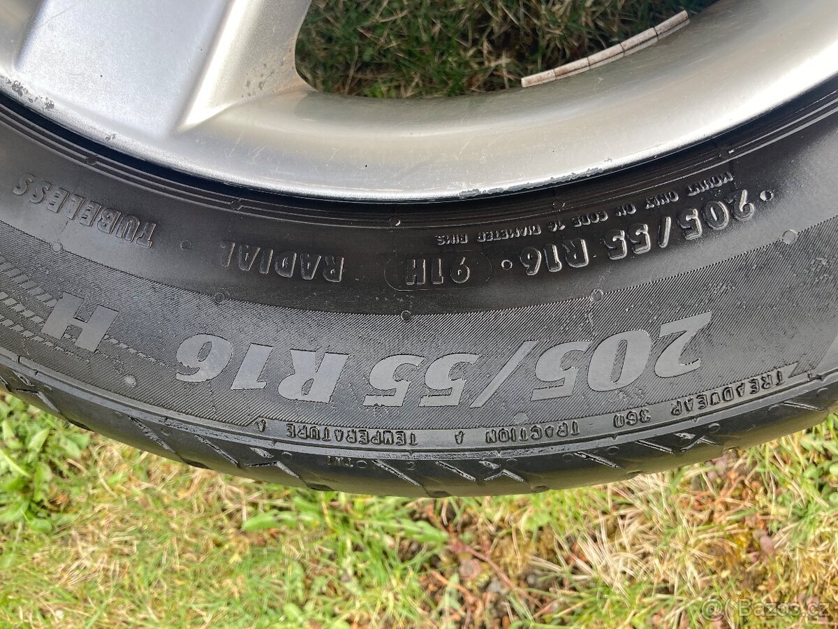 Alu kola Alessio 7,5Jx16H2, pneumatiky Matador 205/55R16 - 7
