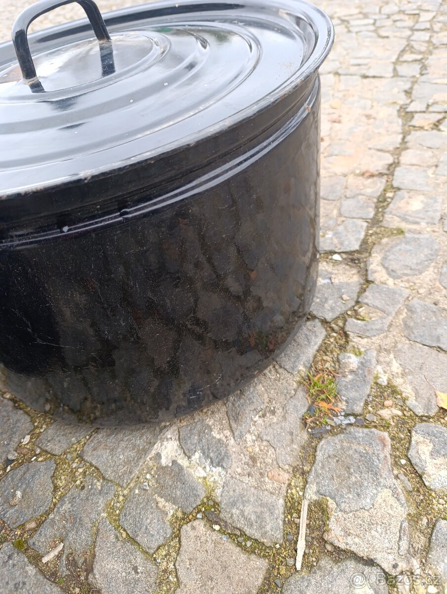 Hrnec smaltový starý - 7
