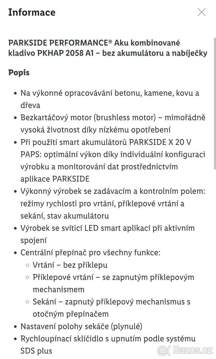 Aku kladivo peformance v kufru 5,8 J - 7