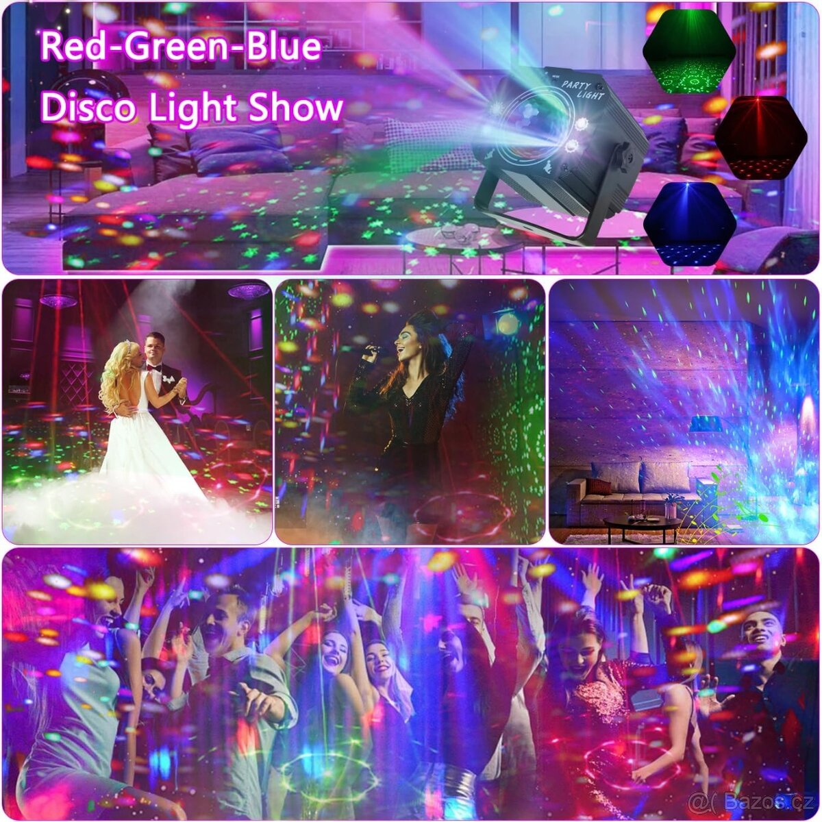 3-v-1 disco party light: disco light party - 7