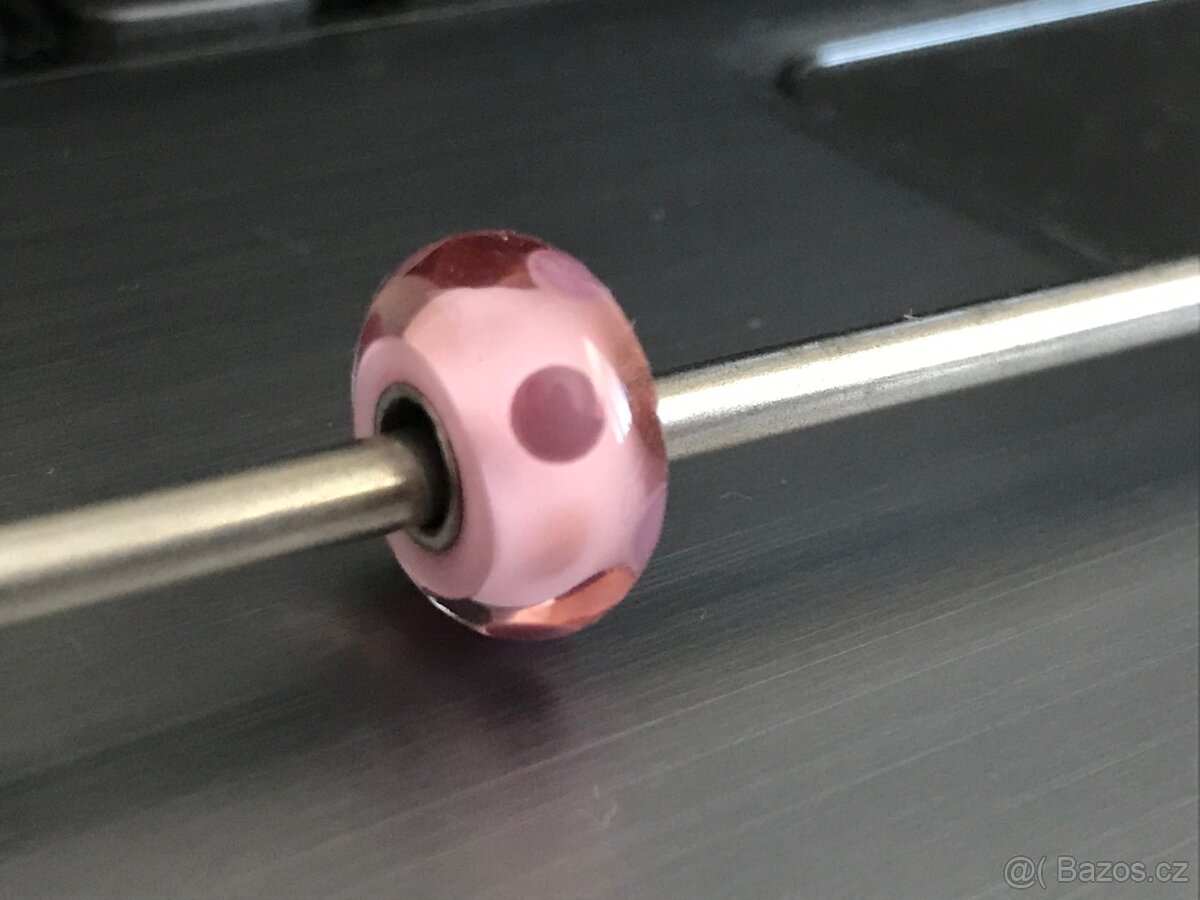 Trollbeads růžové tečky Rare Lila Dot - 7