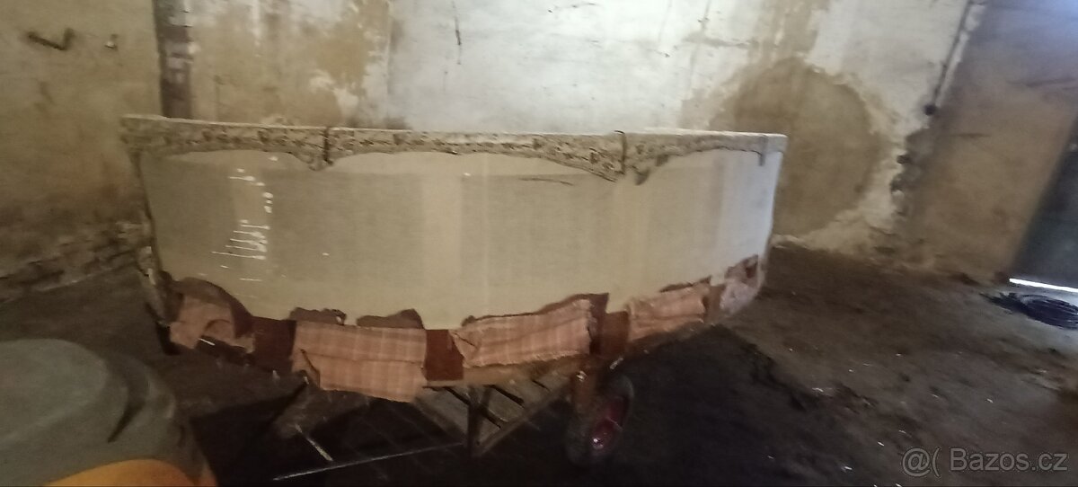 Jedinečná rohová čalouněná sedačka 30-50 léta - 7