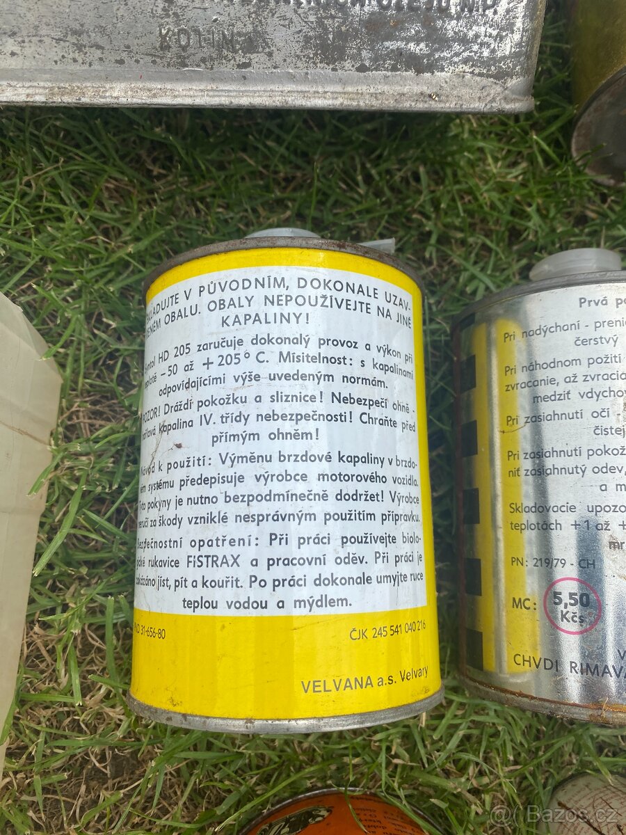 plechovka od oleje stará plechovka olej benzina retro moto - 7