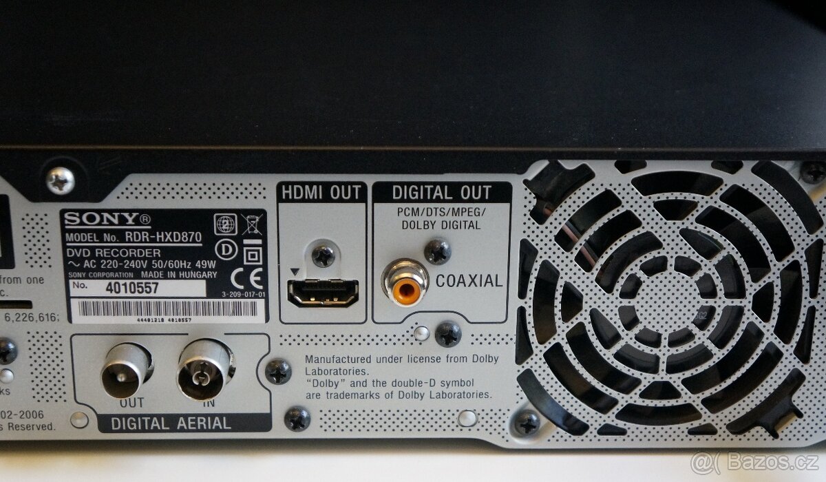 SONY RDR HXD 870 - 7