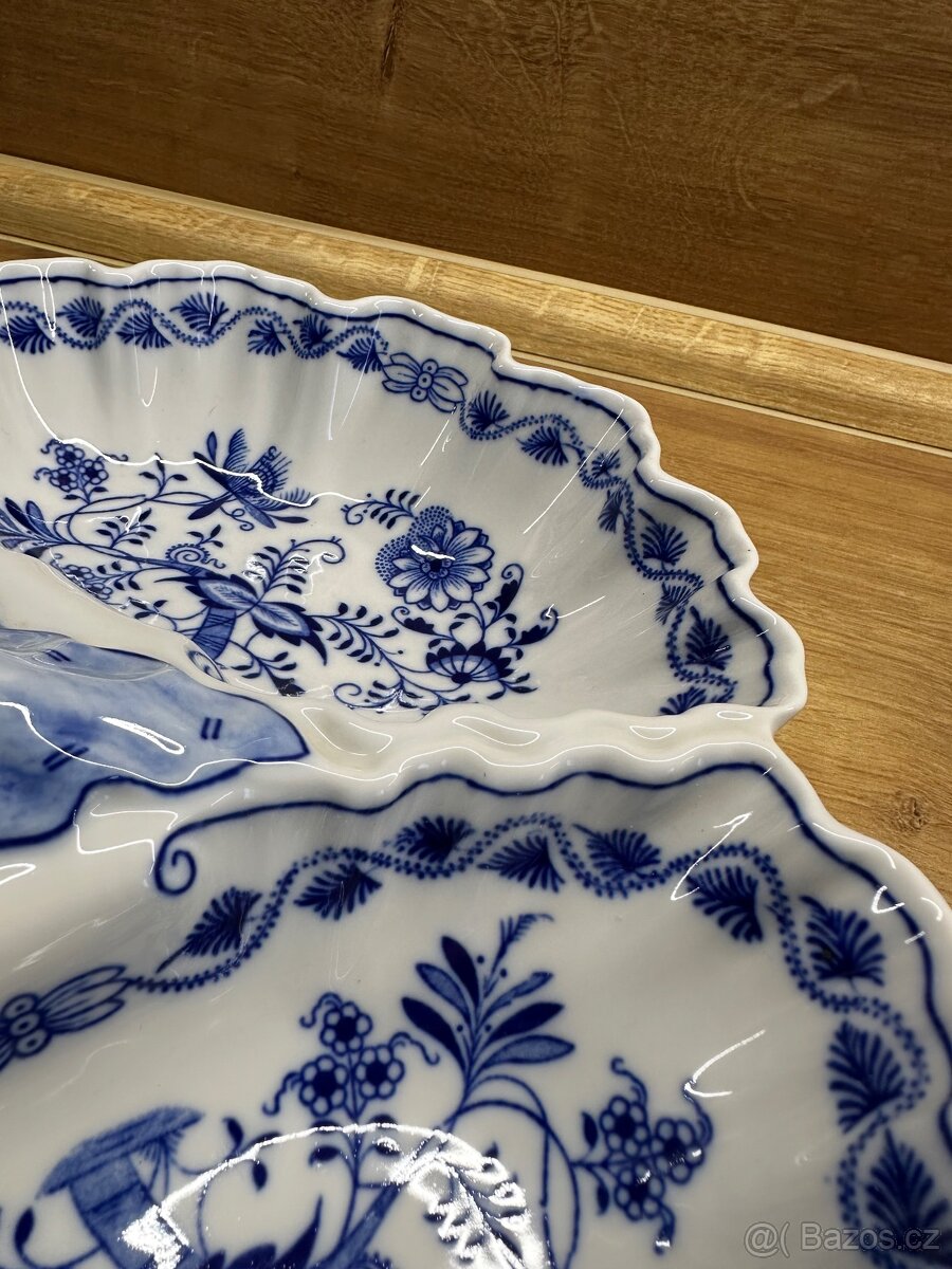 CIBULÁK KABARET TŘÍDÍLNÝ 30 CM ORIGINÁL ČESKÝ PORCELÁN DUBÍ - 7