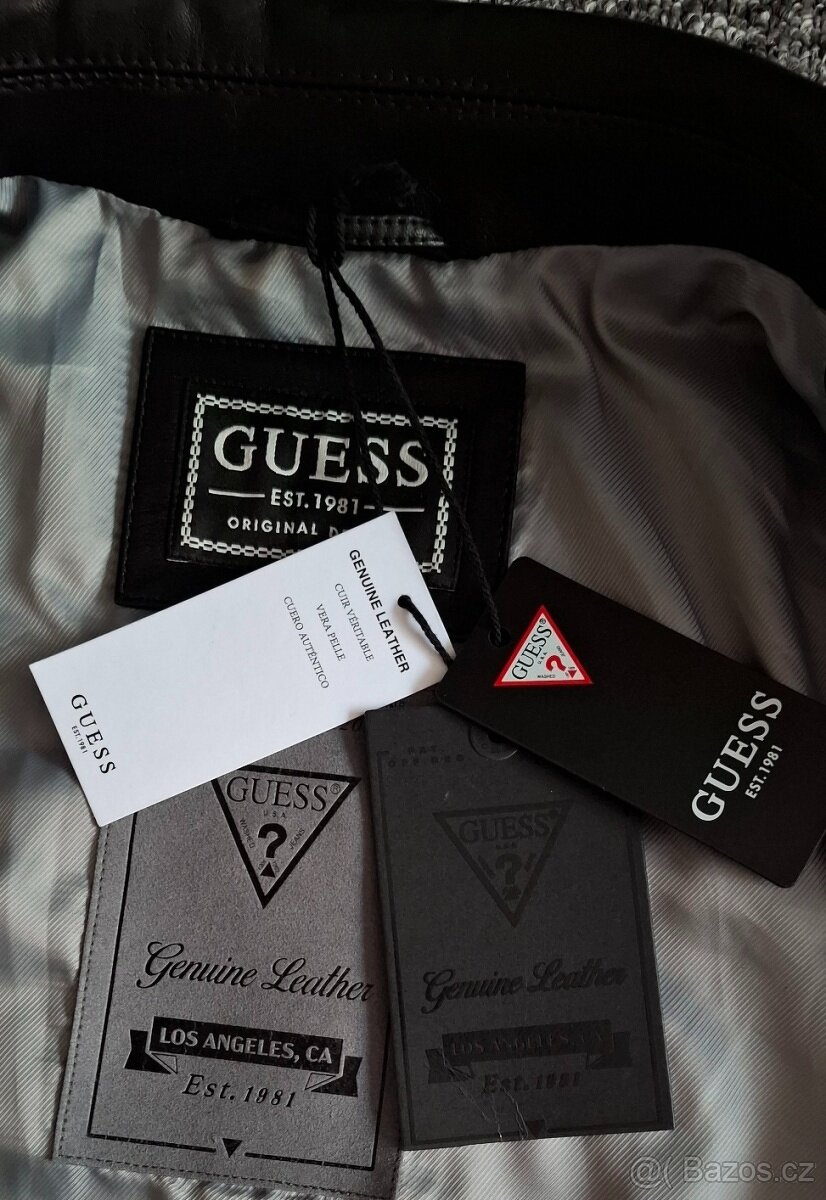 Kožená pánská bunda Guess, nová - 7
