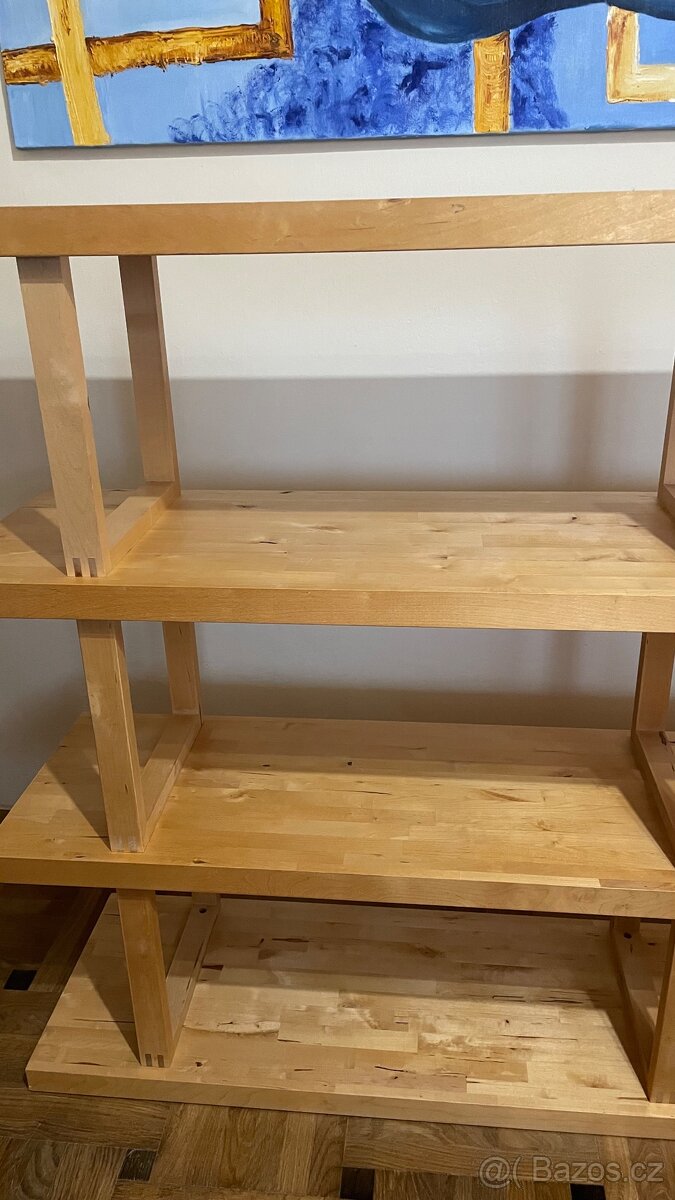 IKEA NORREBO – masivní regál / knihovna (185×121,5 cm) - 7