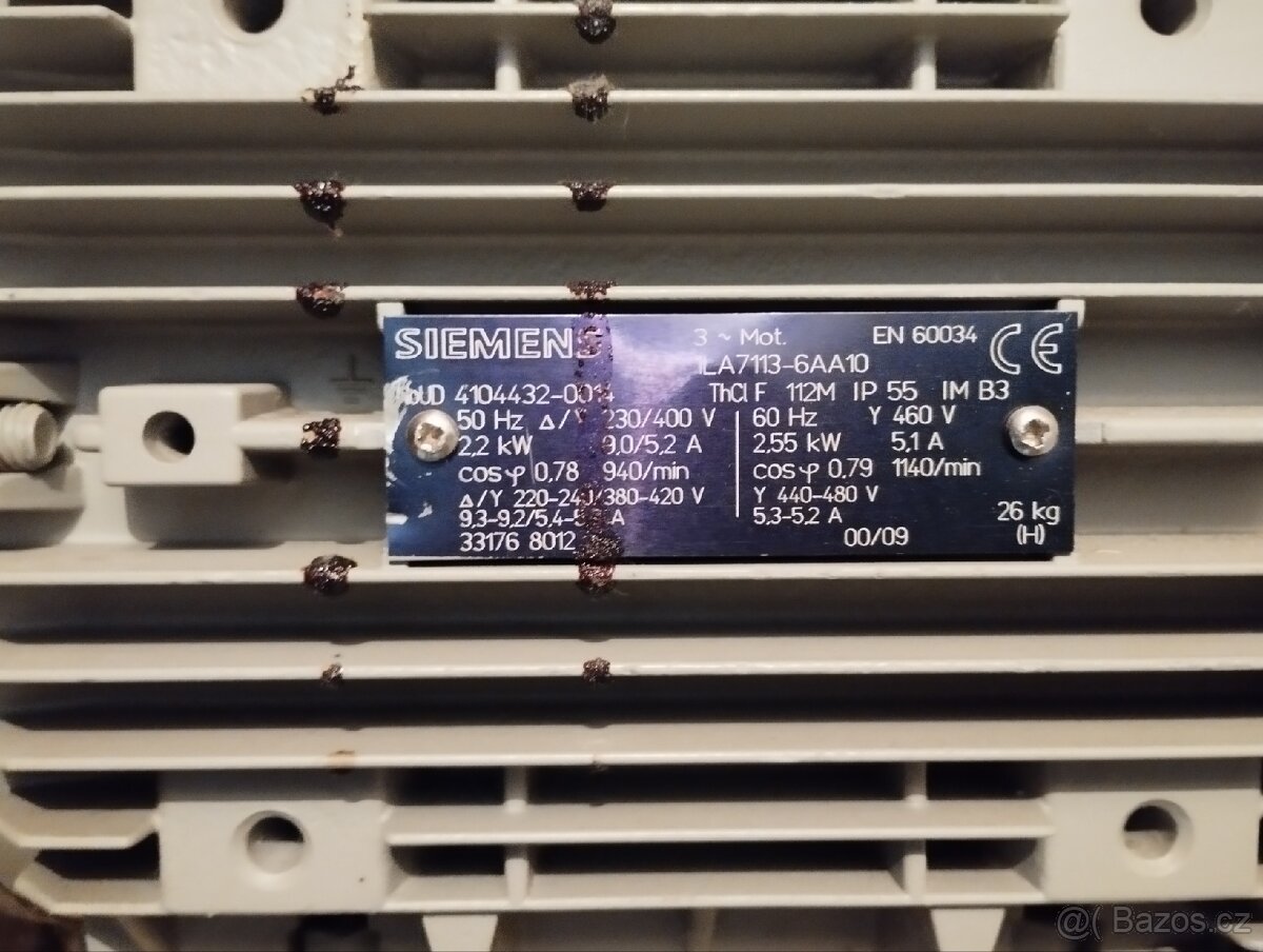 Elektromotor Siemens 2,2KW - 7