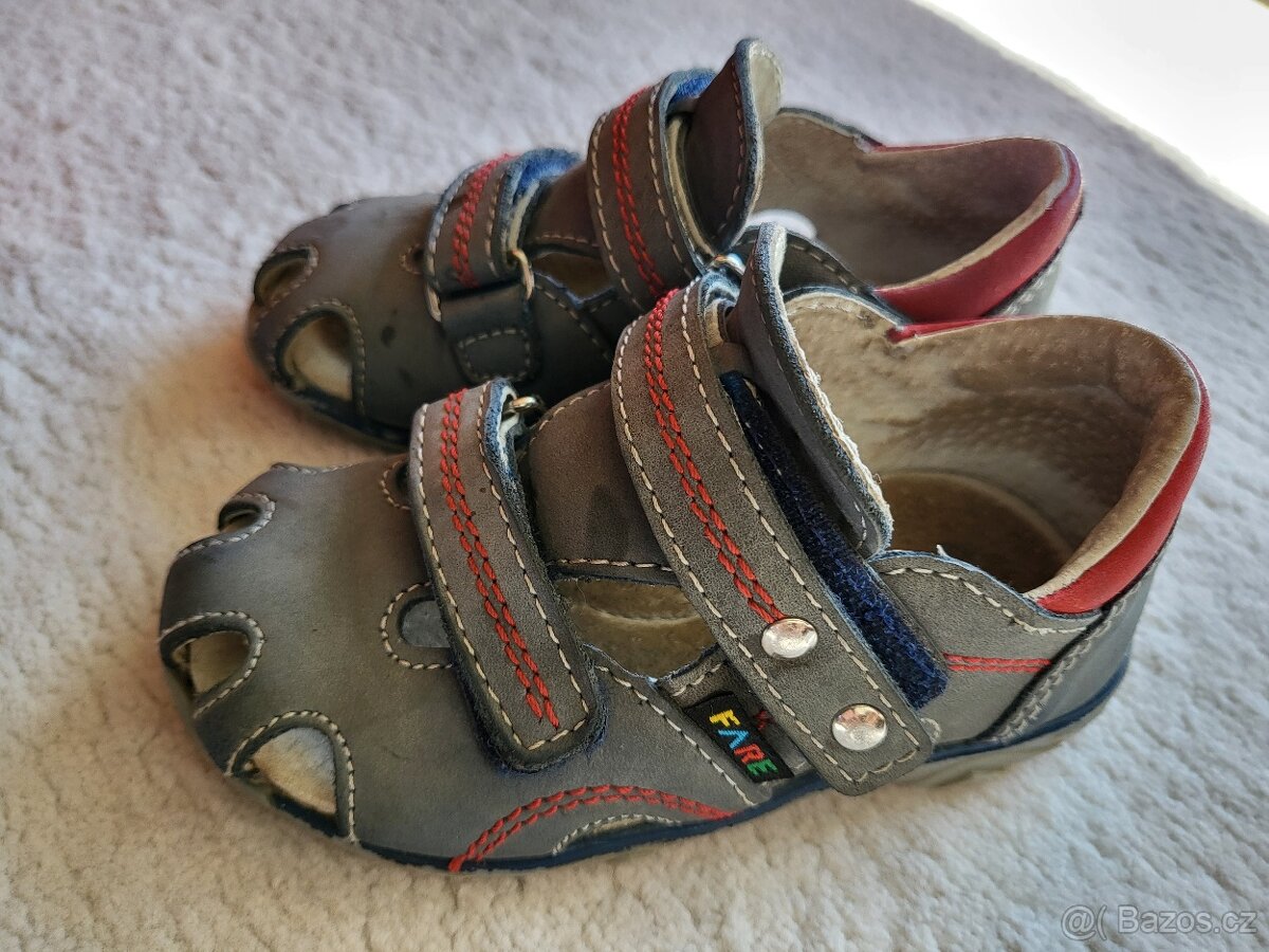 Kožené sandálky Fare, vel.23 - 7