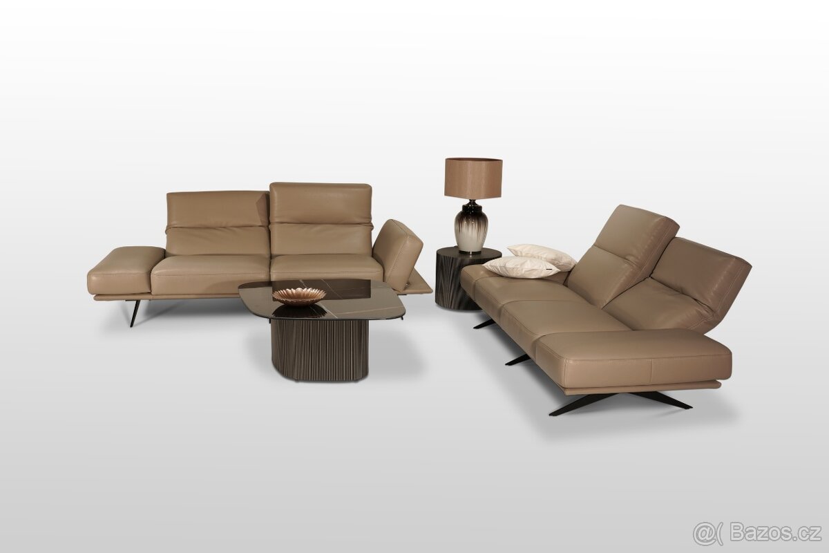 Cleo - Pohovky z vysoce kvalitní hladké kůže - 7