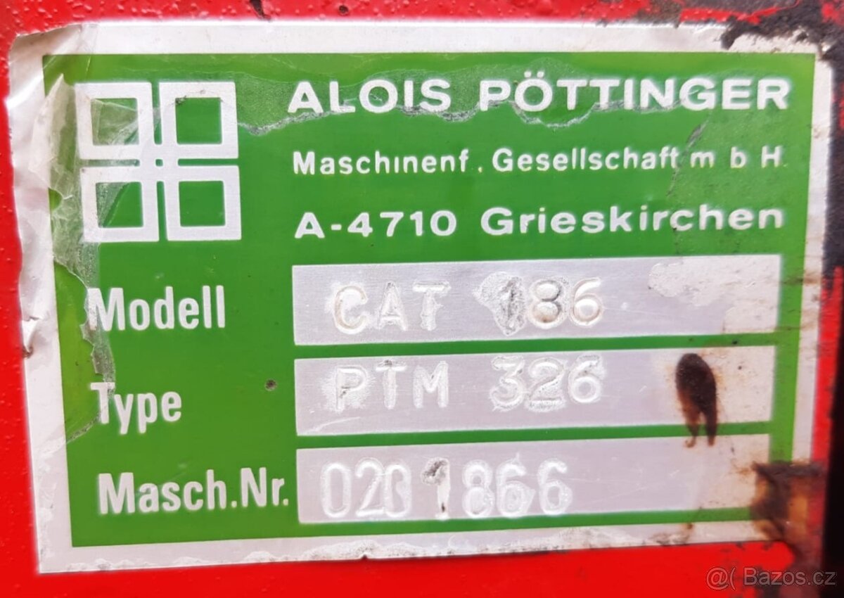 Bubnová sekačka Pootinger CAT 186 - 7