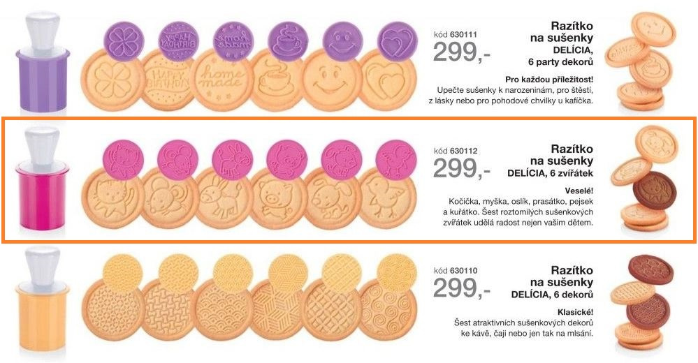 Tescoma razítko na sušenky DELÍCIA, 6 zvířátek - 7