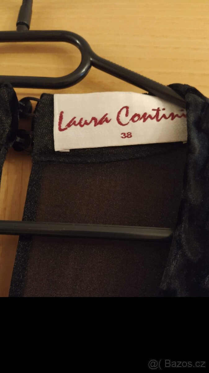 Černé společenské šaty značka Laura Contini - 7