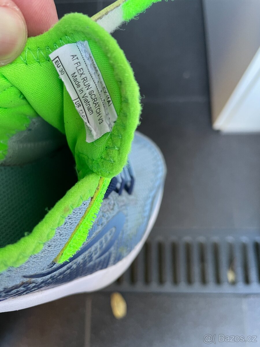 PRODÁM ZELENO ŠEDÉ TENISKY, VELIKOST 30, JAKO NOVÉ - 7