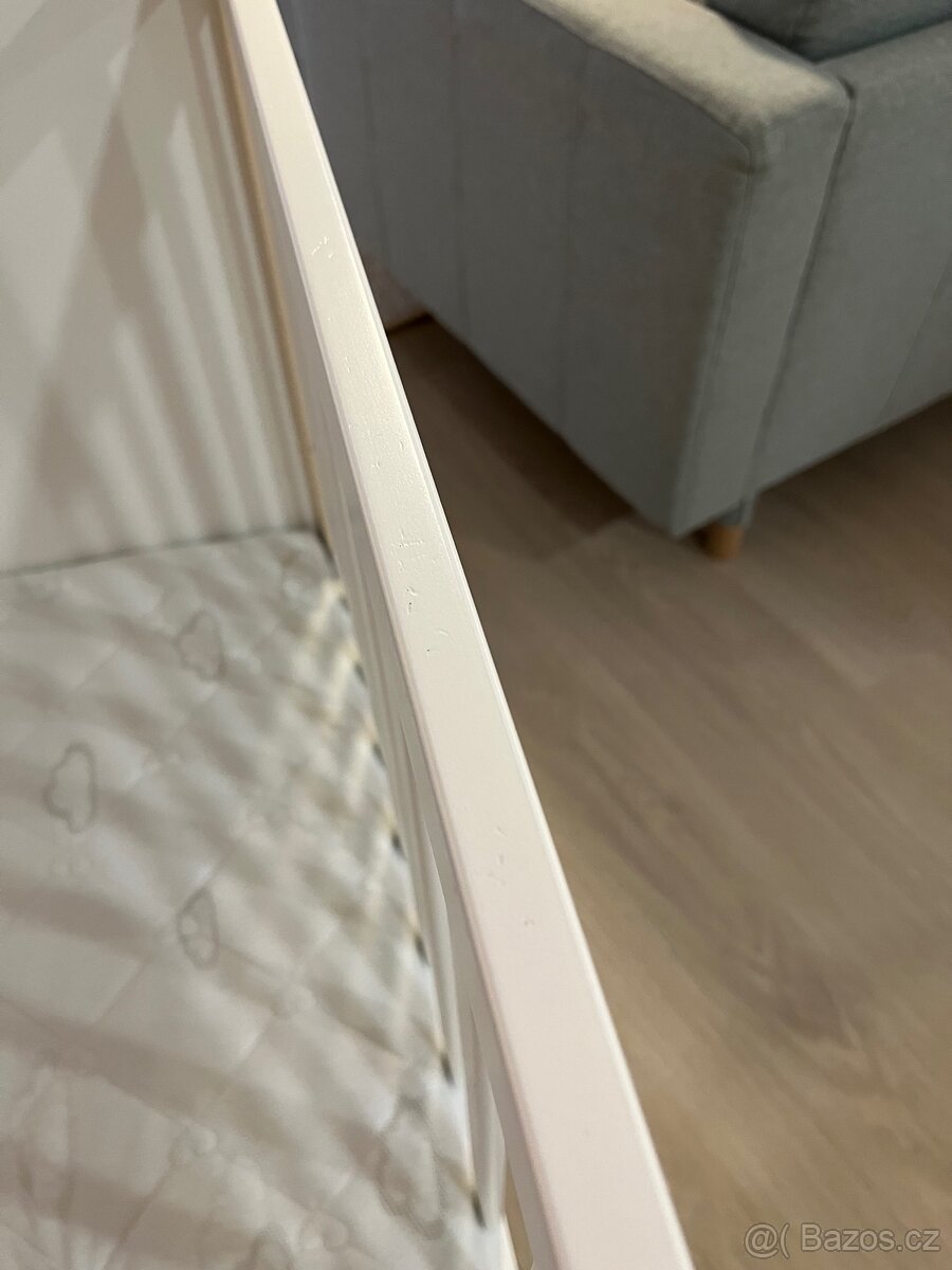 Postýlka Ikea + luxusní matrace - 7