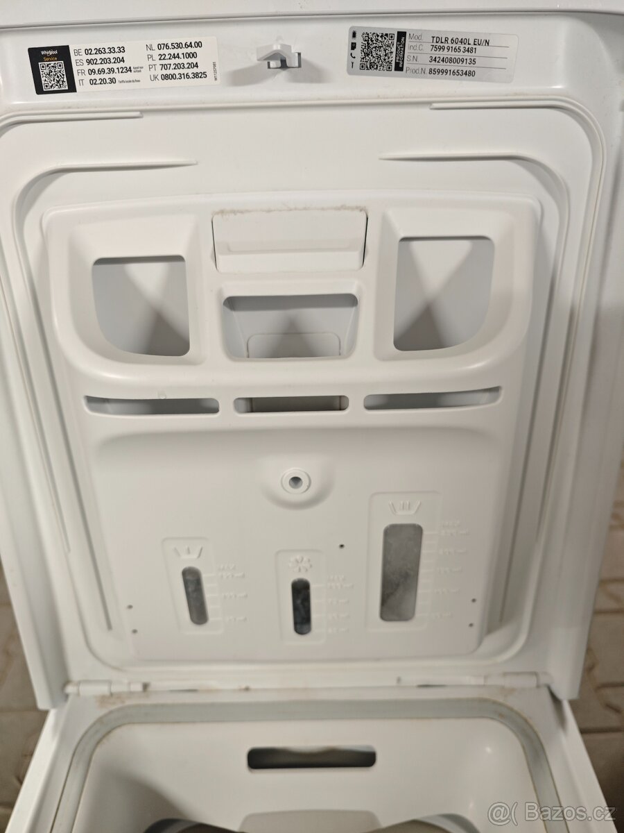 Whirlpool v záruce do 4/26 - 6kg 1000ot. 13 programů, 43l. - 7