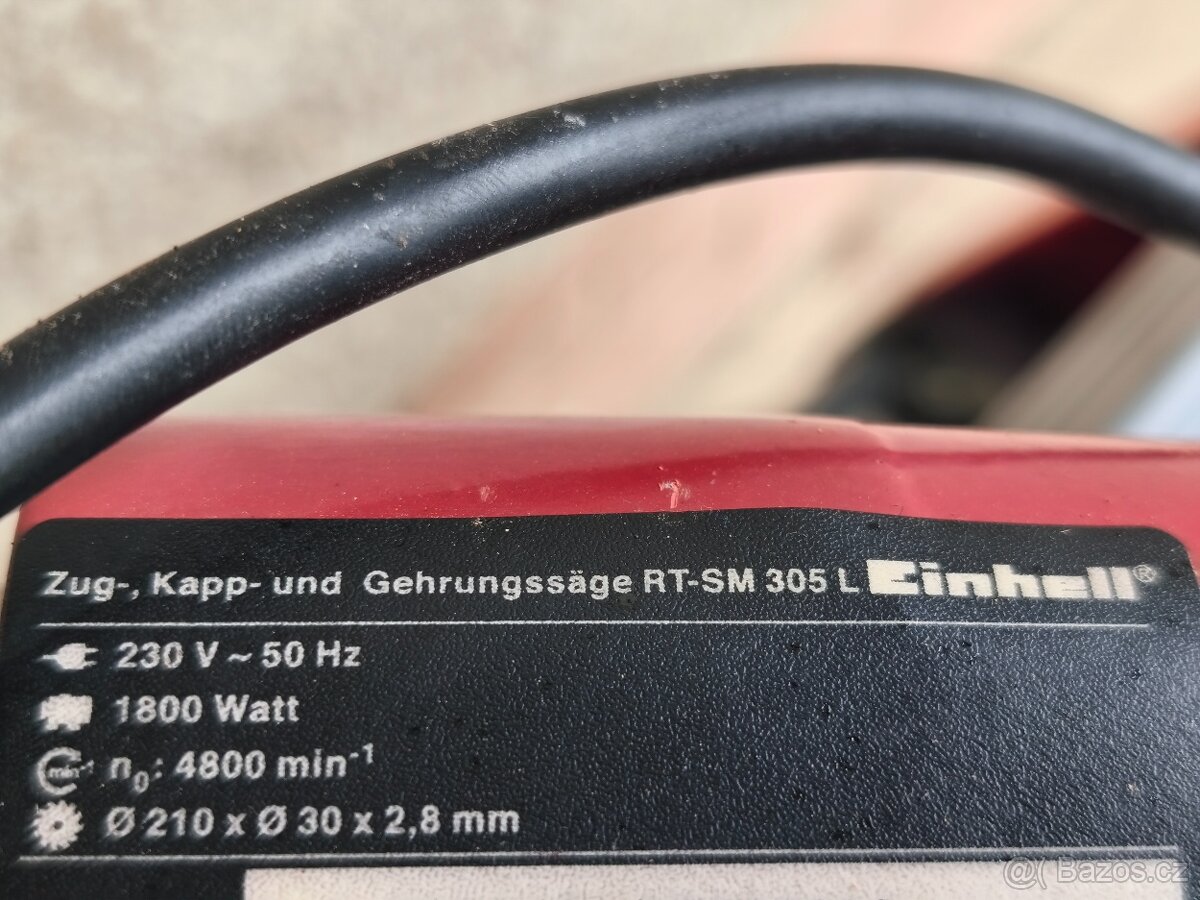 Prodám pokosovou pilu s posuvem Einhell RT-SM 305 L.-1800 W. - 7