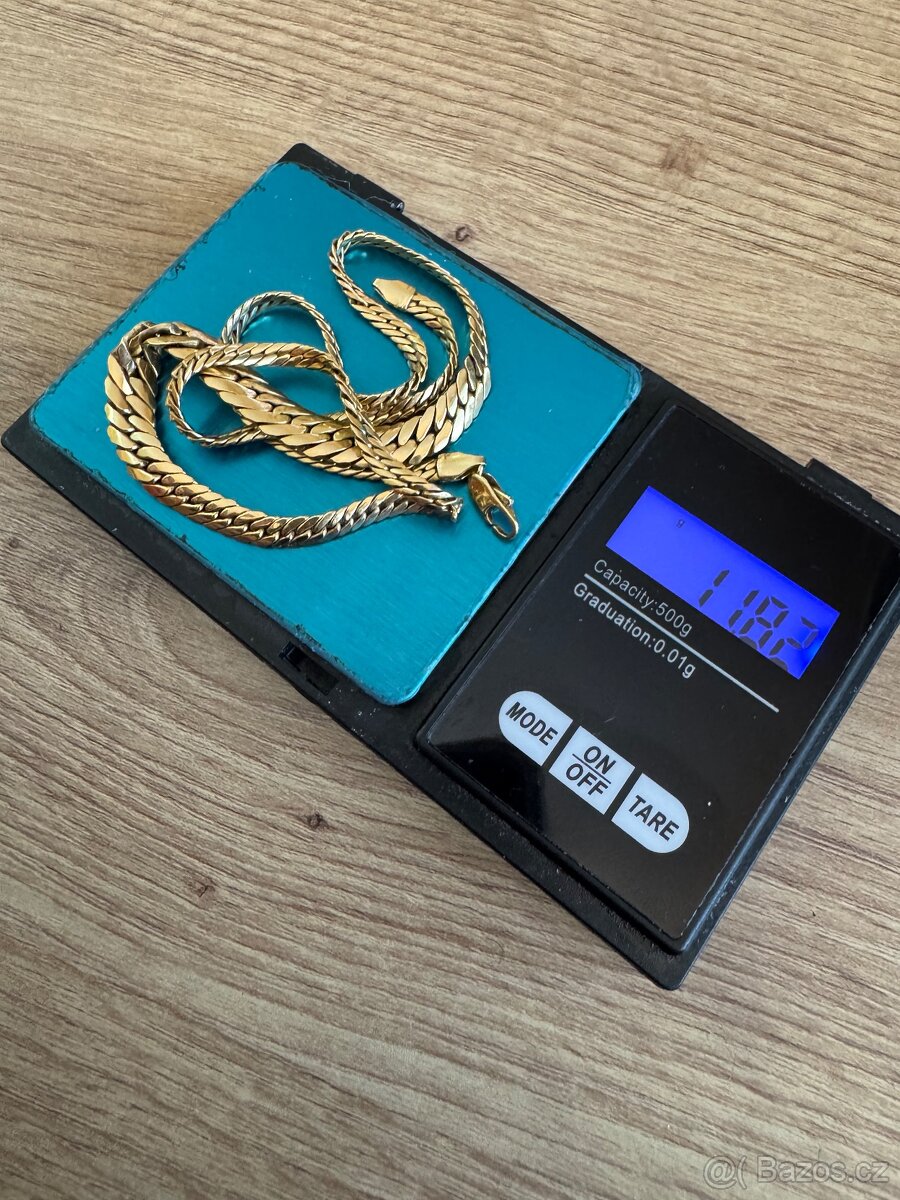 Zlatý dámský řetízek - 7