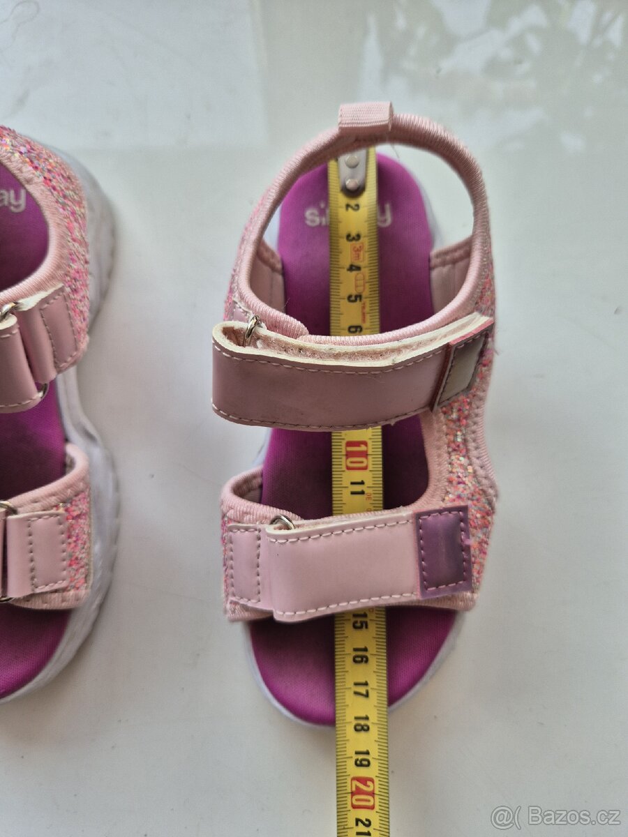 Sandály s třpytky vel.28 - 7