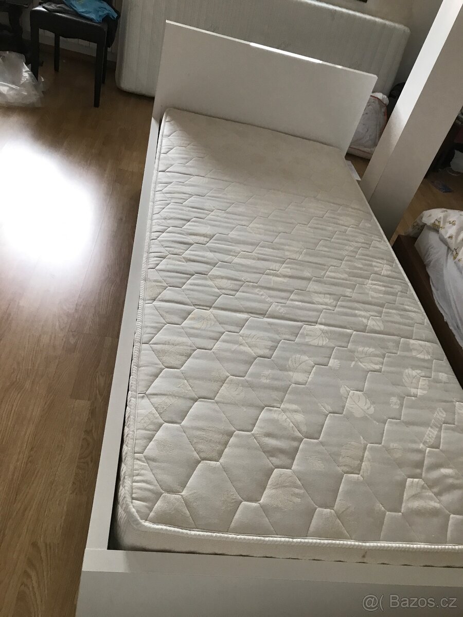 postel XXXLutz 90x200 bílá - 7