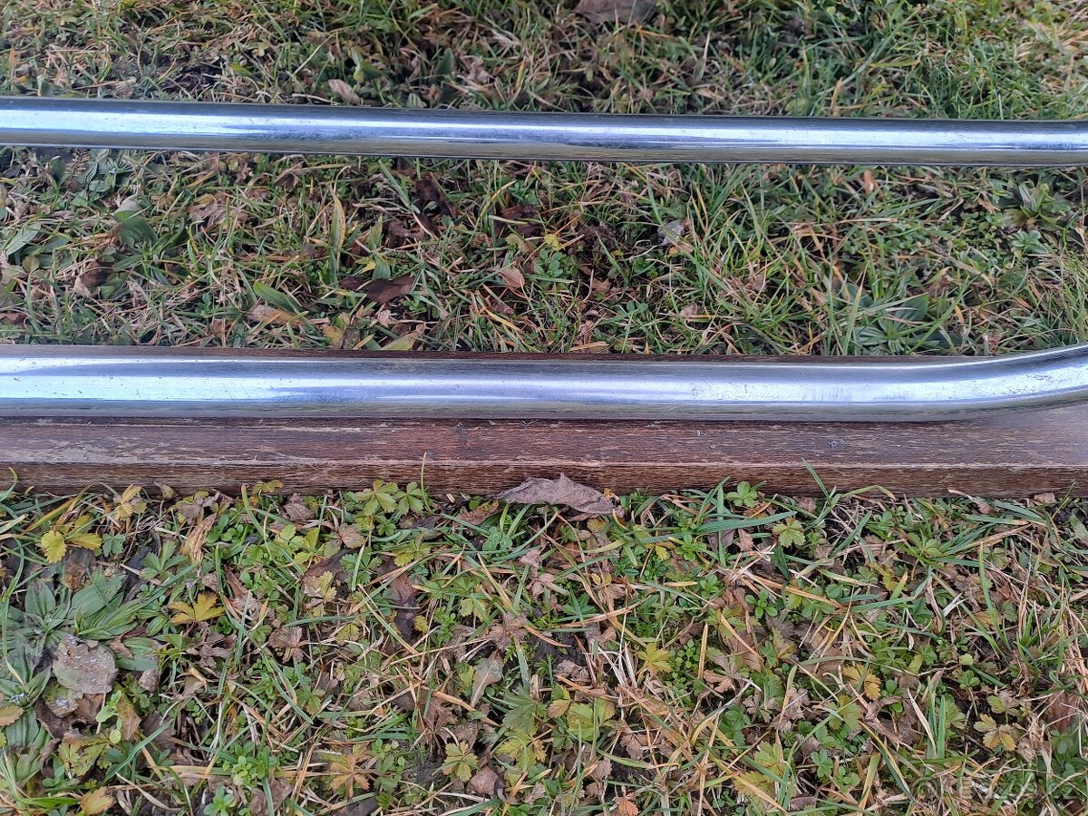 chrom,chromovaný gauč- sofa- THONET KOVONA- krásný - 7