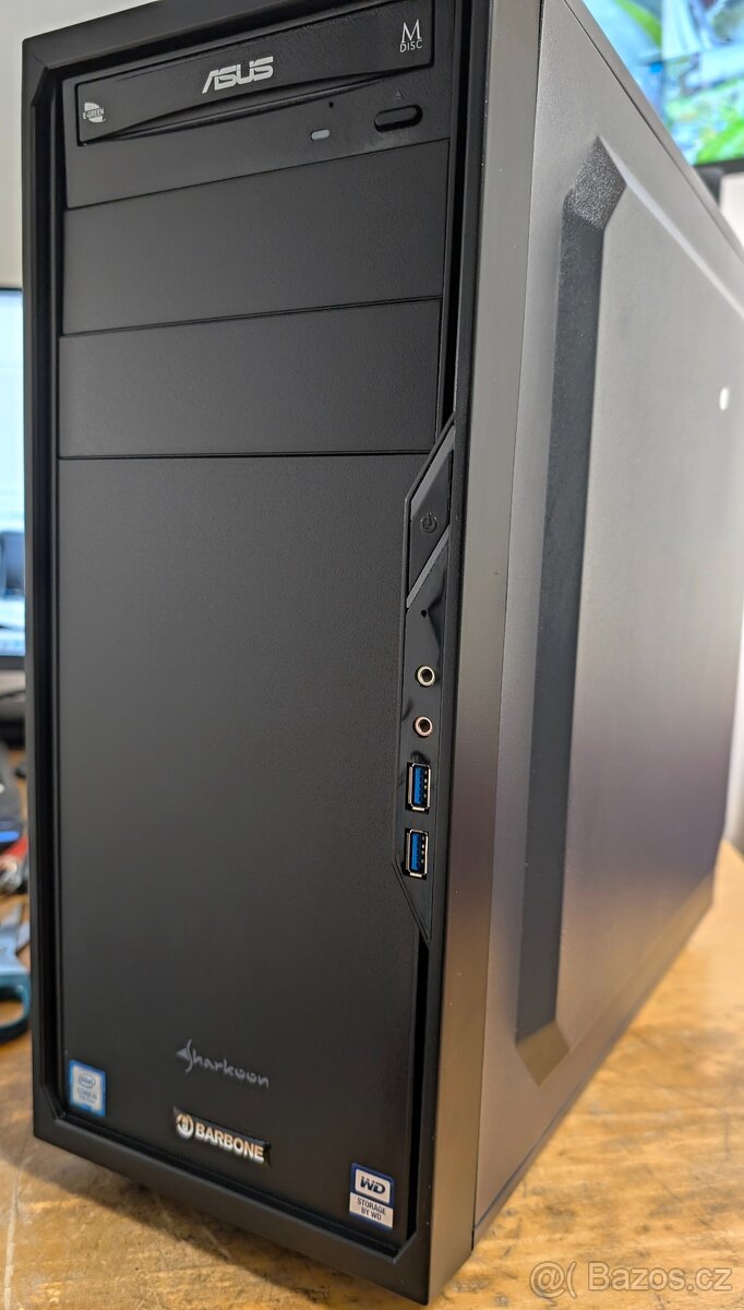 PC SET BARBONE,SSD,HDD 1TB,,GTX 1050,LED 24,W11,záruka - 7