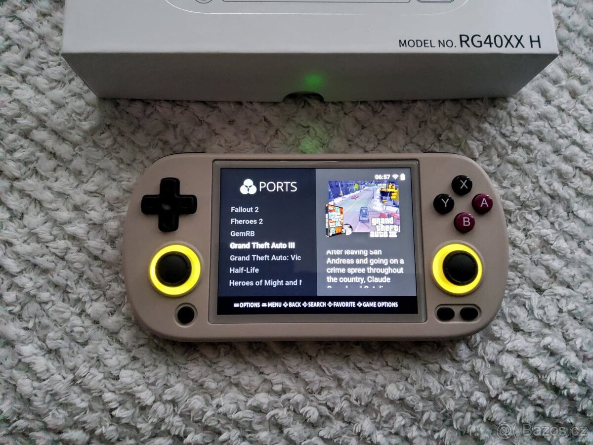 Retro Konzole Anbernic RG40xxH + 128gb nová sd karta - 7