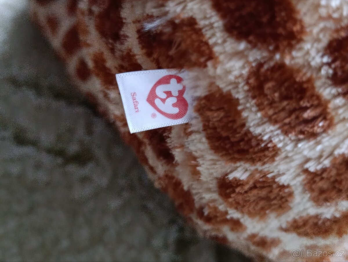 TY Žirafa očka Beanie Boss 42 cm - 7