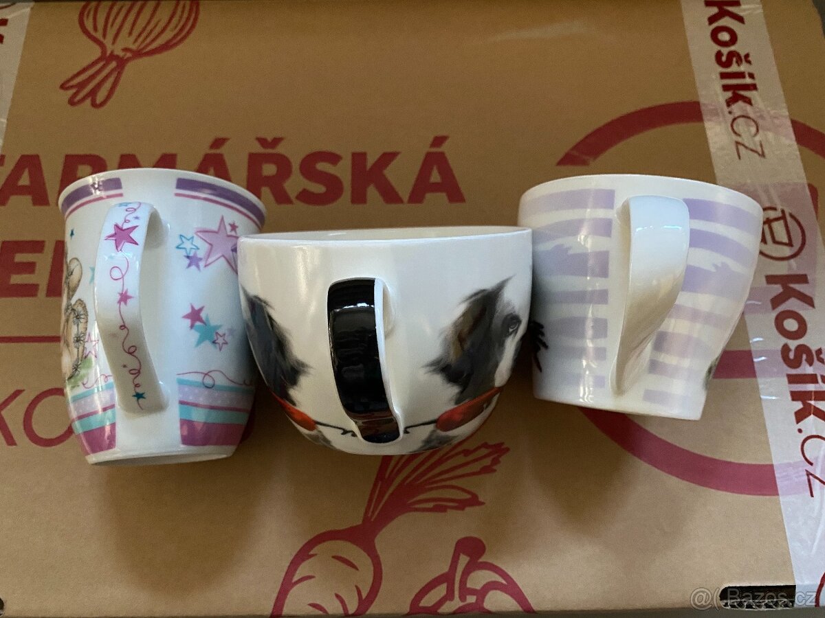 Nové porcelánové hrnky - různé velikosti, motivy - 7