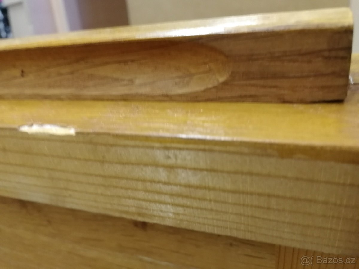 Retro konferenční masivní dubový stůl - 7