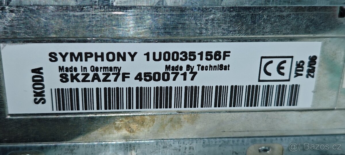 Originální autorádio Skoda Symphony CD MP3 - 7