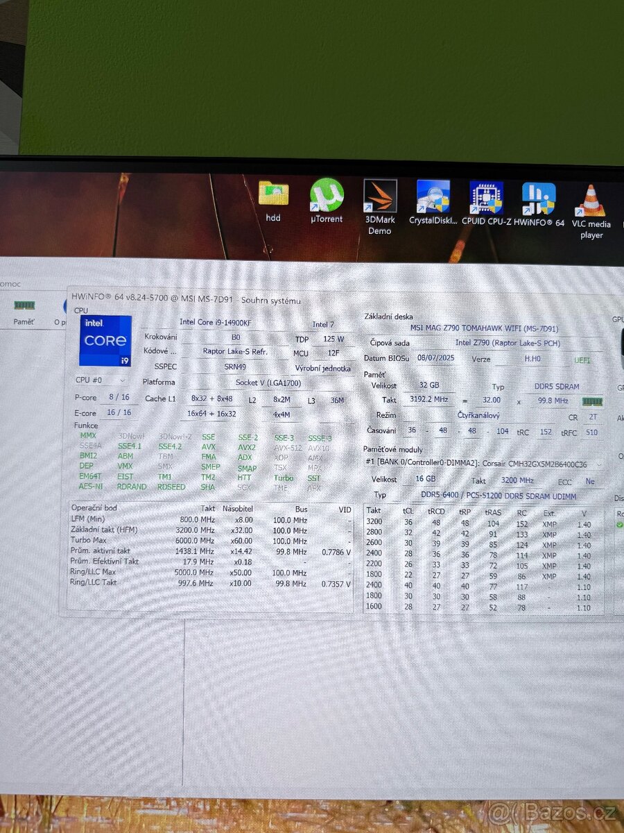 i9 14900KF 32gb ddr5 1TB disk rtx 5090 32” monitor 4k- - 7