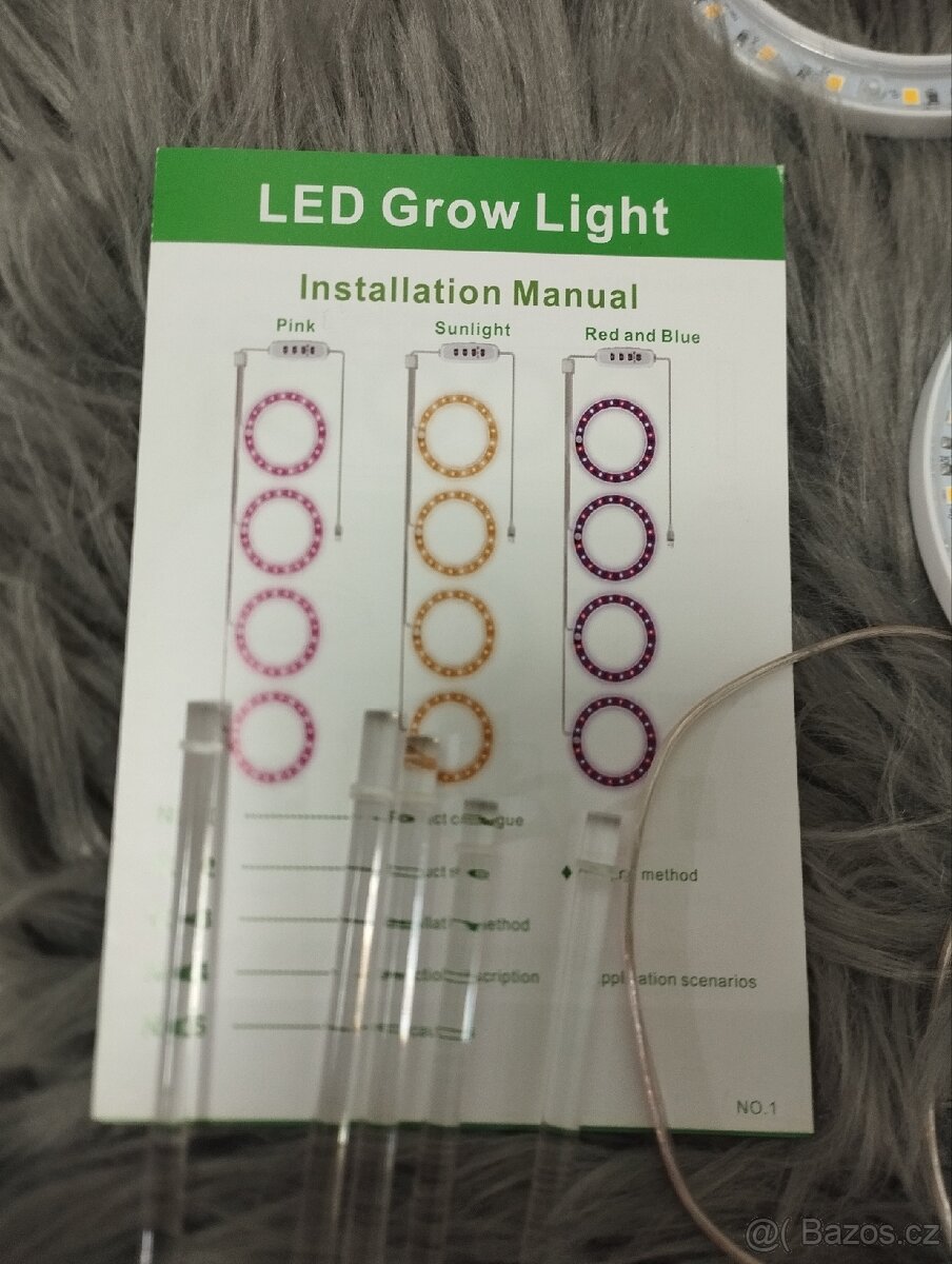 20 LED diod, svítidlo pro pěstování rostlin - 7