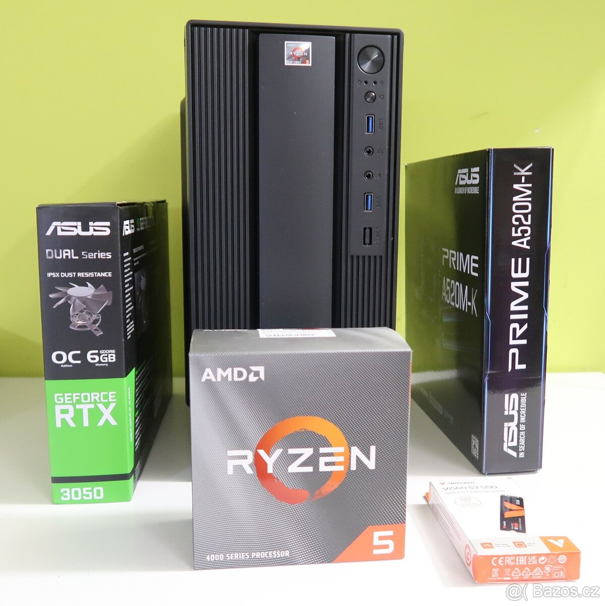 NOVÝ HERNÍ PC /RYZEN 5 4500/16GB/SSD512GB/RTX3050/W11/ZÁRUKA - 7