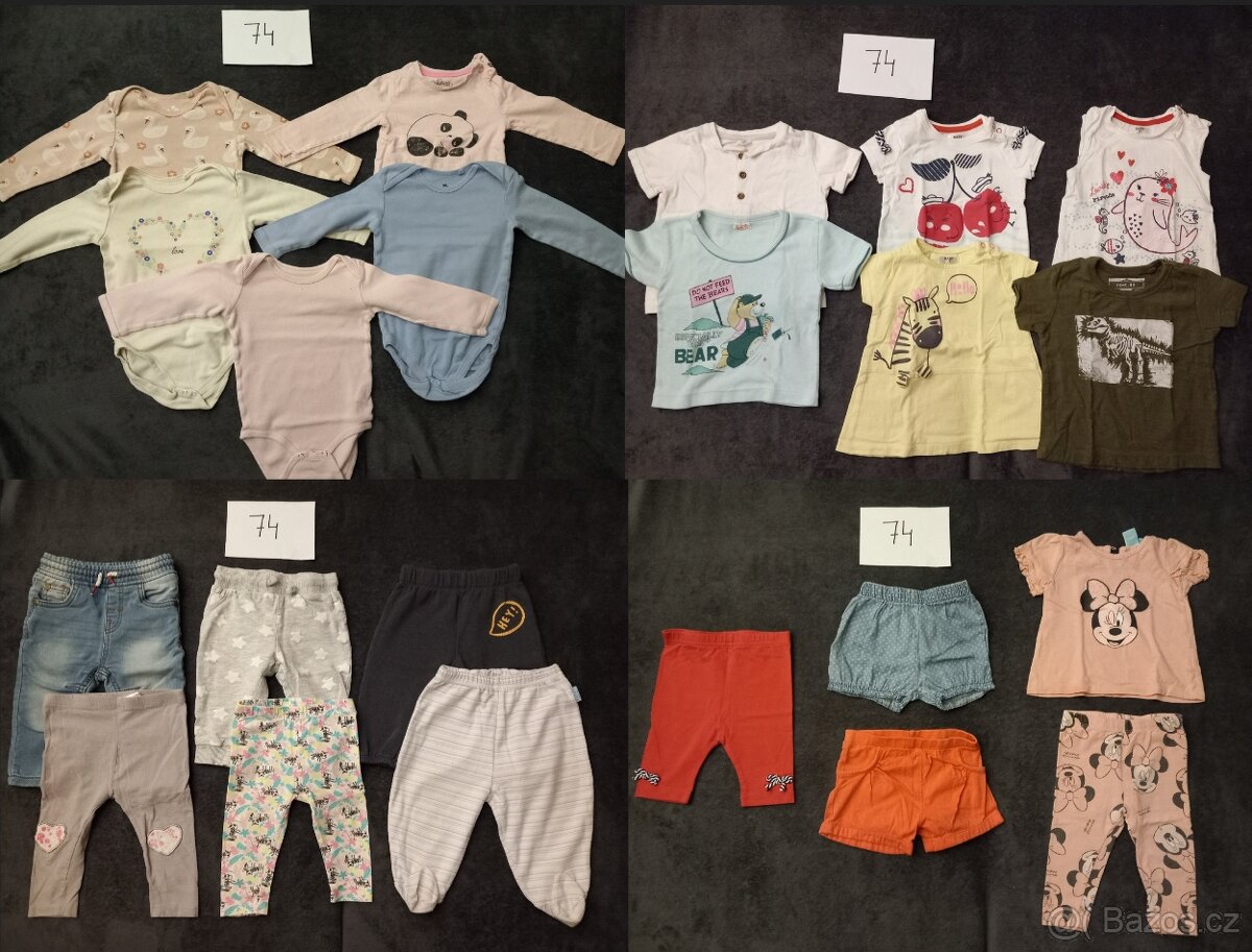 Mix oblečení pro miminko 50 - 80 - 7