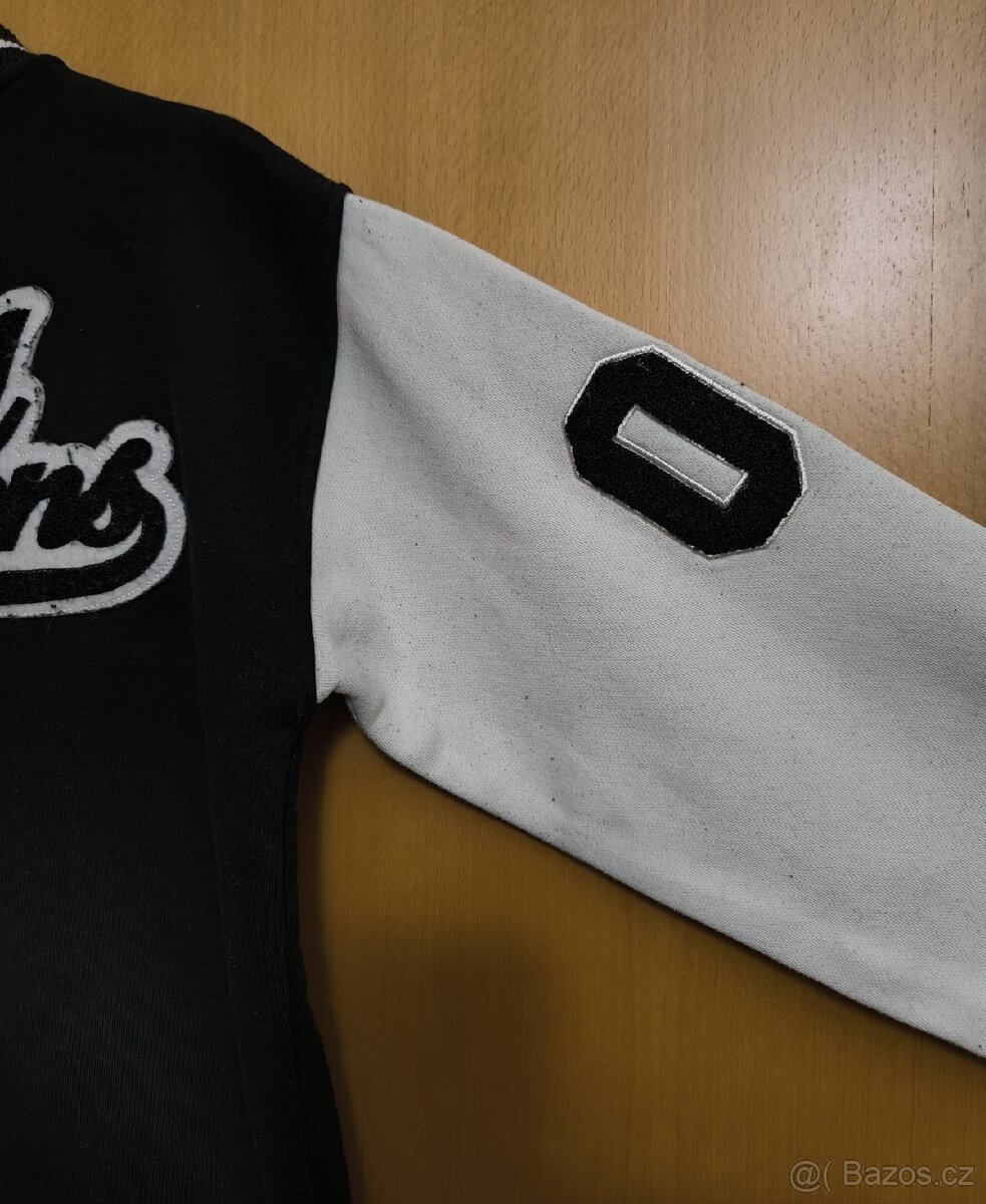 Pánská varsity bunda černobílá - 7